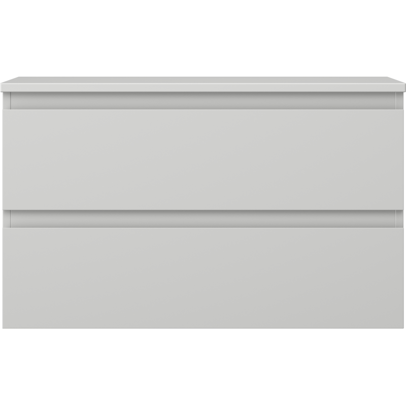 Mexen Orio badkamerkast onder de wastafel 80 cm met blad, 2 laden, grijs mat - 91A10-08047-2-BFFC62