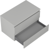 Mexen Orio Badezimmerschrank 80 cm mit Arbeitsplatte, 2 Schubladen, grau matt - 91A10-08047-2-BFFC62