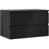 Mexen Orio Badezimmer-Unterschrank 80 cm mit Platte, 2 Schubladen, Schwarz Matt - 91A10-08047-2-BFFC71
