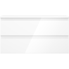 Mexen Orio badkamermeubel onder wastafel 90 cm met blad, 2 laden, wit glanzend - 91A10-09047-2-BFFC00