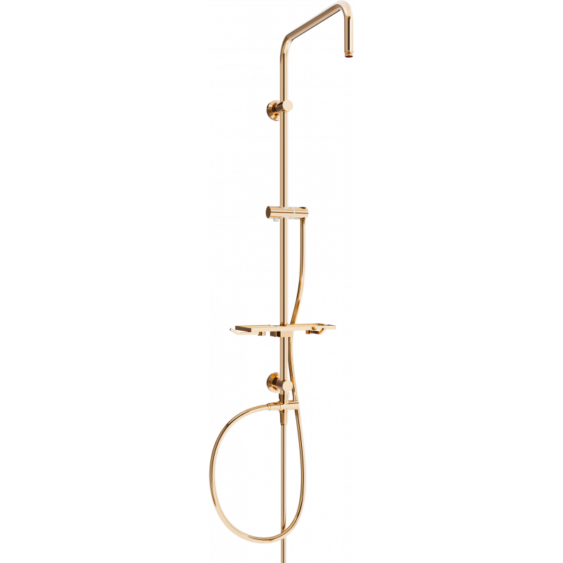 Mexen T columna de ducha, oro rosa - 7939399-60