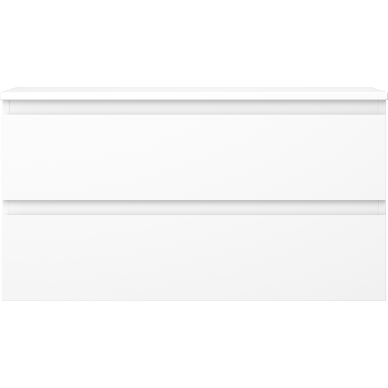 Mexen Orio mueble de baño de 90 cm con tablero, 2 cajones, blanco mate - 91A10-09047-2-BFFC01