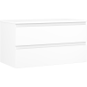 Mexen Orio badkamerkastje onder de wastafel 90 cm met blad, 2 lades, wit mat - 91A10-09047-2-BFFC01