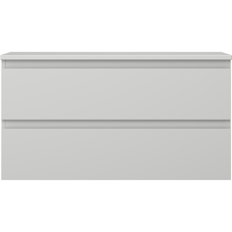 Mexen Orio meuble de salle de bains sous lavabo 90 cm avec plateau, 2 tiroirs, gris mat - 91A10-09047-2-BFFC62