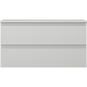 Mexen Orio Badezimmerschrank mit Waschbecken, 90 cm mit Arbeitsplatte, 2 Schubladen, graumatt - 91A10-09047-2-BFFC62