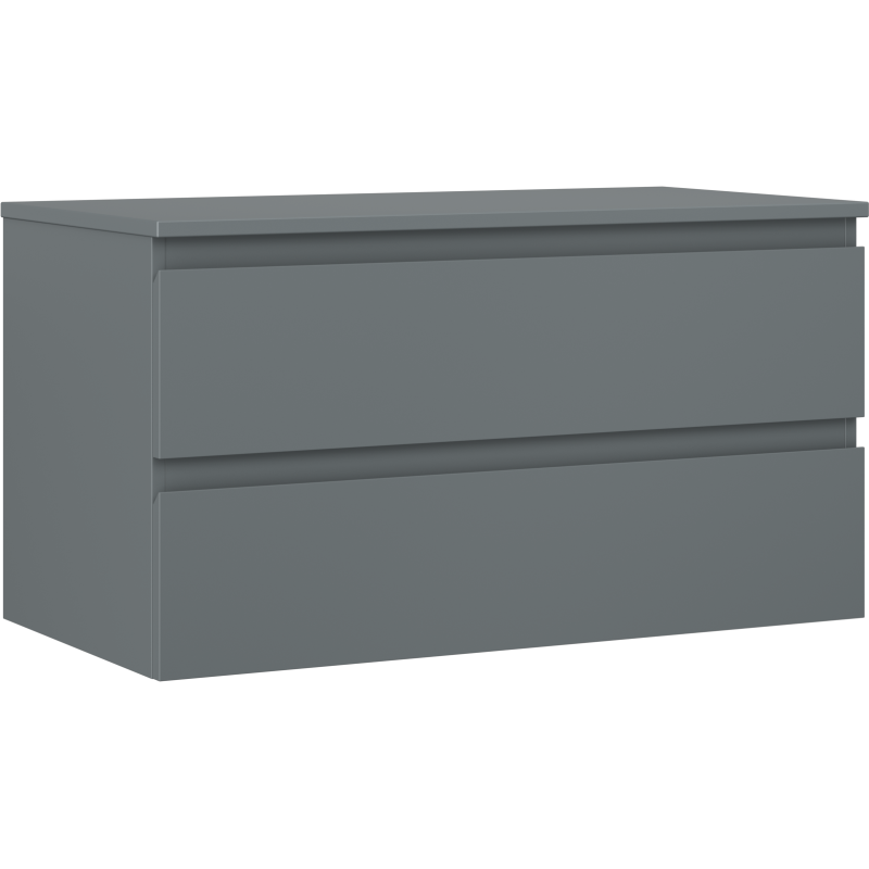 Mexen Orio badrumsskåp för tvättställ 90 cm med bänkskiva, 2 lådor, matt grafit - 91A10-09047-2-BFFC66