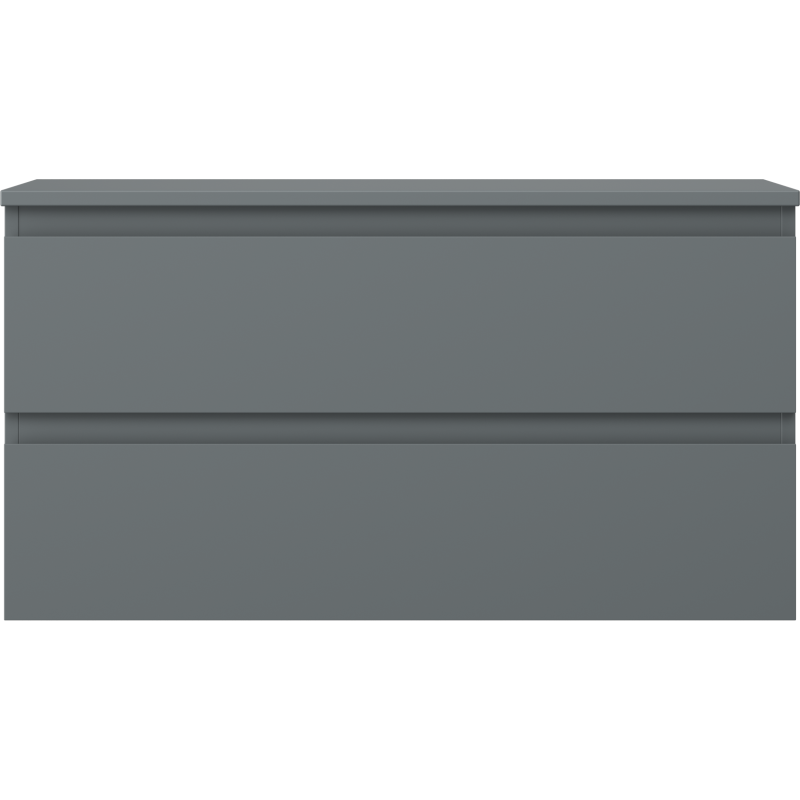 Mexen Orio meuble de salle de bains sous-lavabo 90 cm avec plateau, 2 tiroirs, graphite mat - 91A10-09047-2-BFFC66