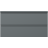 Mexen Orio badkamerkastje onder wastafel 90 cm met blad, 2 lades, grafiet mat - 91A10-09047-2-BFFC66