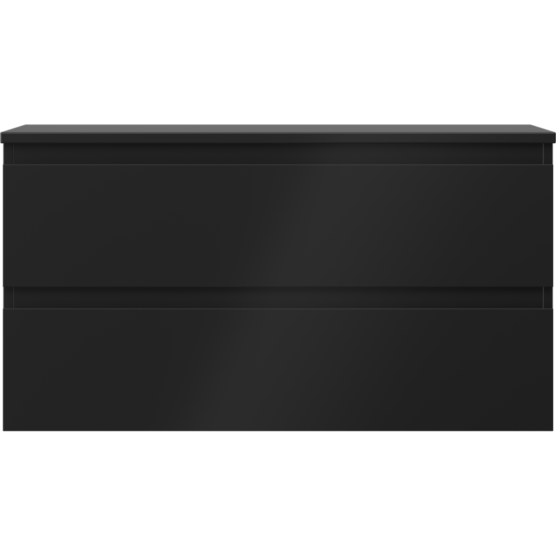 Mexen Orio armoire de salle de bain sous-lavabo 90 cm avec plateau, 2 tiroirs, noir mat - 91A10-09047-2-BFFC71