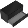 Mexen Orio mobiletto da bagno sotto lavabo 90 cm con piano, 2 cassetti, nero opaco - 91A10-09047-2-BFFC71