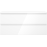 Mexen Orio bathroom cabinet for washbasin 100 cm with countertop, 2 drawers, white gloss - 91A10-10047-2-BFFC00