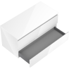 Mexen Orio mueble de baño de 100 cm con encimera, 2 cajones, blanco brillo - 91A10-10047-2-BFFC00