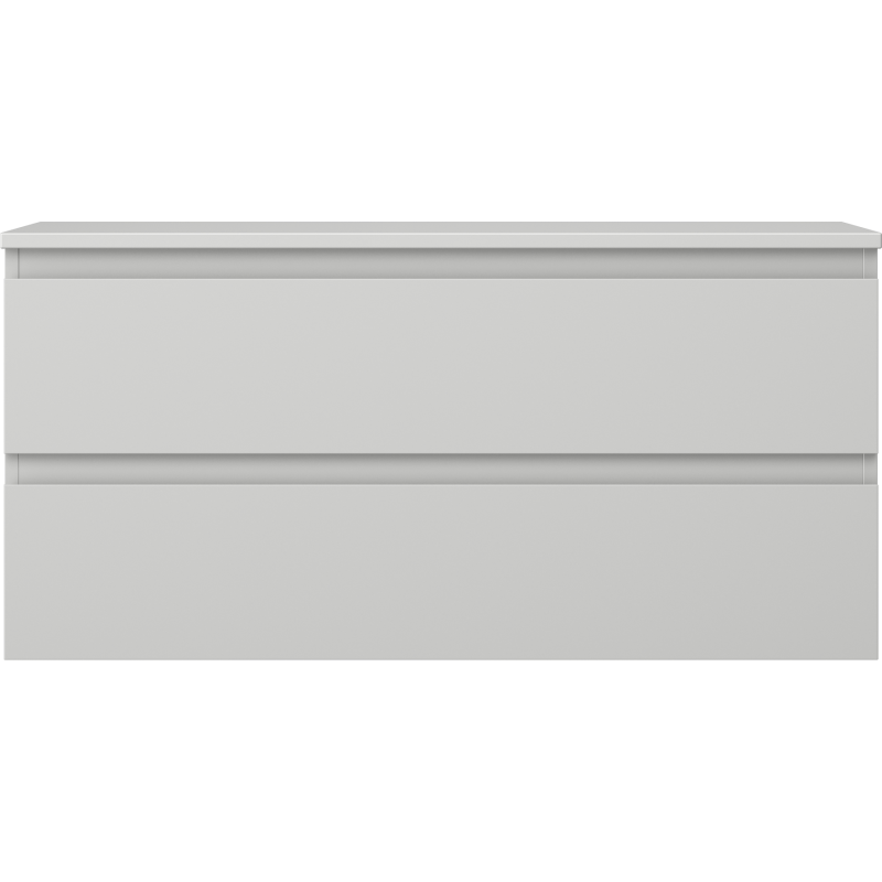 Mexen Orio 100 cm Bathroom Vanity Unit with Countertop, 2 Drawers, Matt Grey - 91A10-10047-2-BFFC62