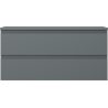Mexen Orio badkamerkast onder wastafel 100 cm met blad, 2 lades, grafiet mat - 91A10-10047-2-BFFC66