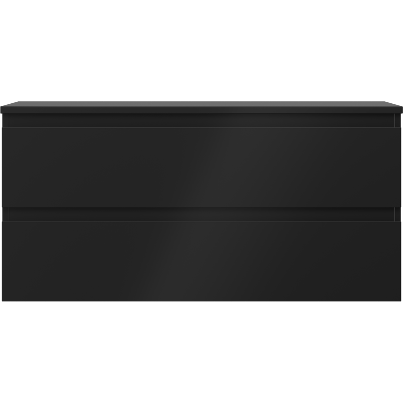 Mexen Orio Bathroom Cabinet Under Sink 100 cm with Countertop, 2 Drawers, Matte Black - 91A10-10047-2-BFFC71