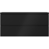 Mexen Orio Badezimmerschrank 100 cm mit Arbeitsplatte, 2 Schubladen, schwarz matt - 91A10-10047-2-BFFC71