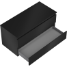 Mexen Orio Badezimmerunterschrank 100 cm mit Platte, 2 Schubladen, schwarz matt - 91A10-10047-2-BFFC71