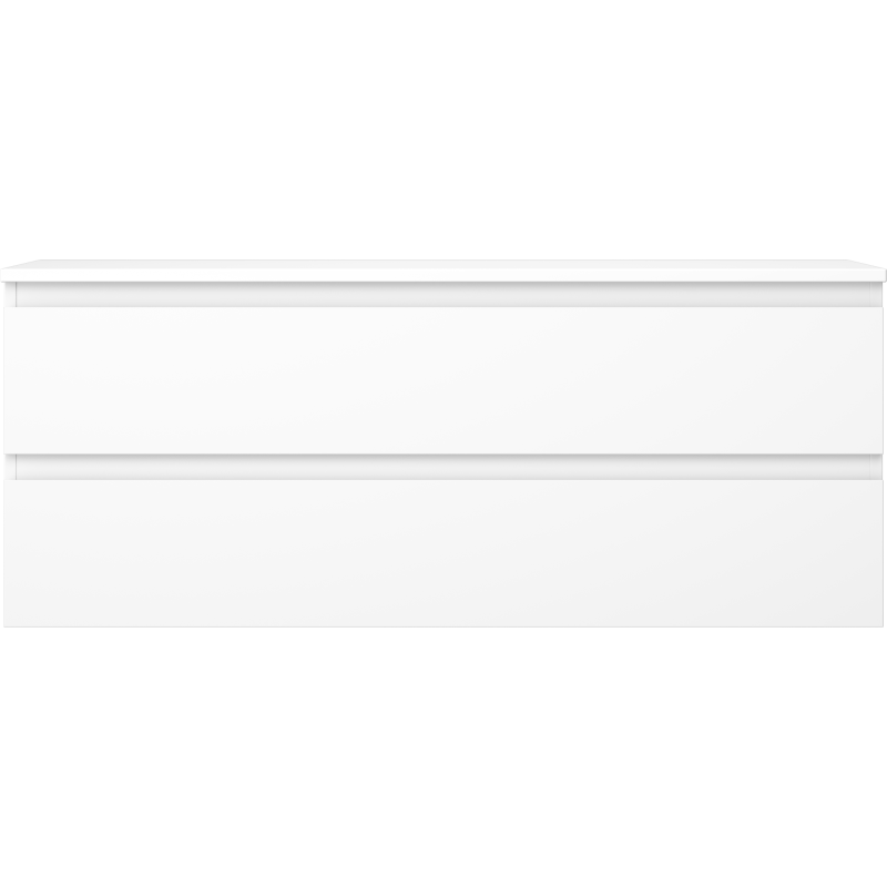 Mexen Orio armario de baño para lavabo 120 cm con encimera, 2 cajones, blanco mate - 91A10-12047-2-BFFC01