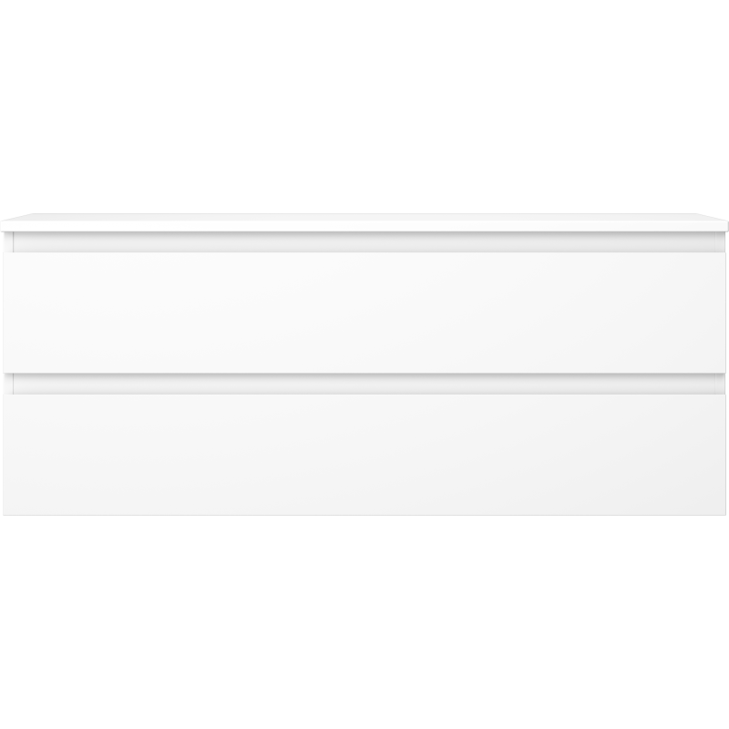 Mexen Orio meuble de salle de bain sous-lavabo 120 cm avec plateau, 2 tiroirs, blanc mat - 91A10-12047-2-BFFC01