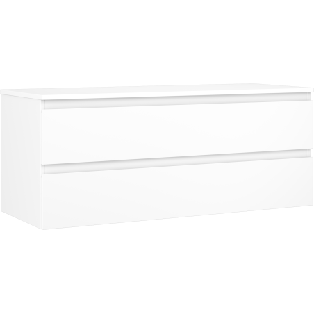 Mexen Orio bathroom cabinet under washbasin 120 cm with countertop, 2 drawers, white matte - 91A10-12047-2-BFFC01