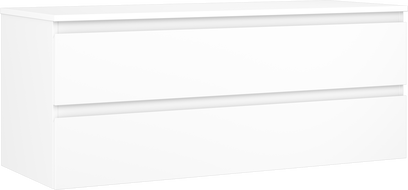 Mexen Orio badkamermeubel onder wastafel 120 cm met blad, 2 lades, wit mat - 91A10-12047-2-BFFC01