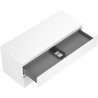 Mexen Orio Badezimmerschrank 120 cm mit Platte, 2 Schubladen, weiß matt - 91A10-12047-2-BFFC01