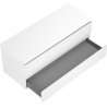 Mexen Orio Badezimmerschrank 120 cm mit Platte, 2 Schubladen, weiß matt - 91A10-12047-2-BFFC01