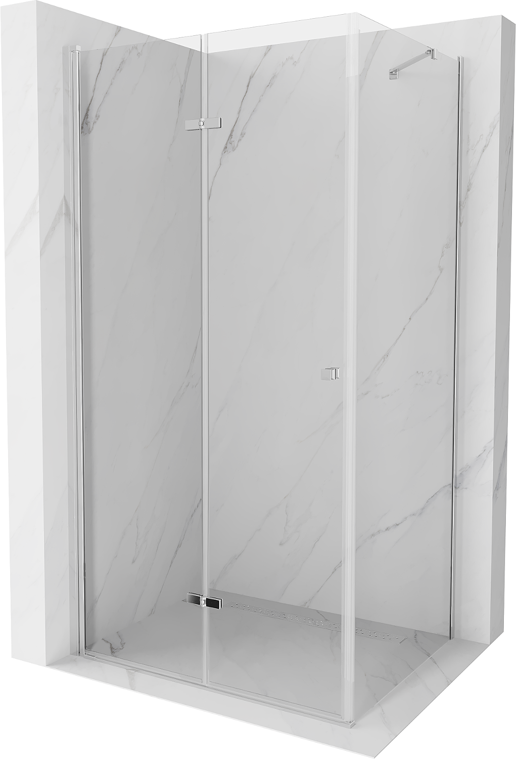 Mexen Lima kabina prysznicowa składana 95 x 100 cm, transparent, chrom - 856-095-100-01-00