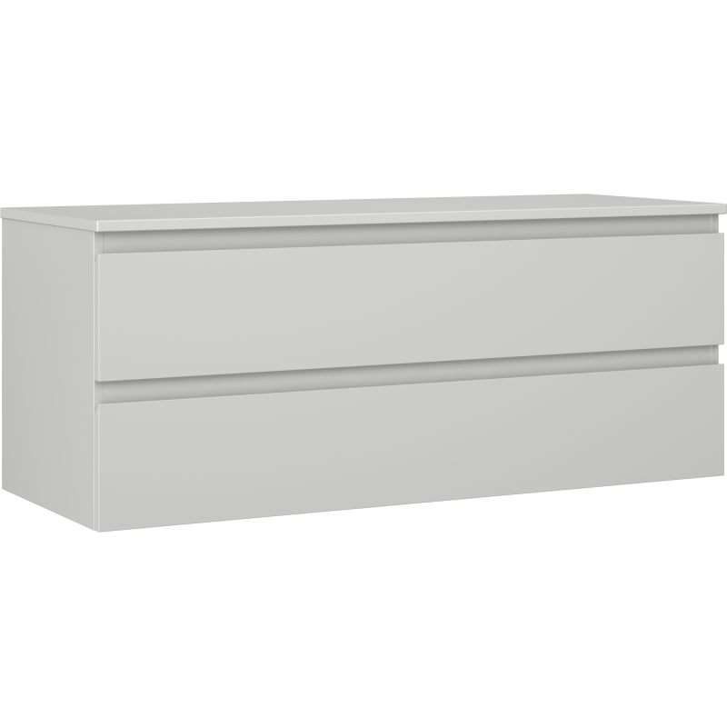 Mexen Orio Badezimmer-Unterschrank 120 cm mit Arbeitsplatte, 2 Schubladen, grau matt - 91A10-12047-2-BFFC62