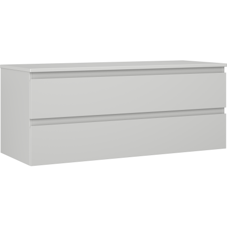 Mexen Orio Badezimmerschrank 120 cm mit Arbeitsplatte, 2 Schubladen, grau matt - 91A10-12047-2-BFFC62