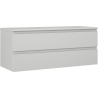 Mexen Orio Badezimmerschrank 120 cm mit Arbeitsplatte, 2 Schubladen, grau matt - 91A10-12047-2-BFFC62
