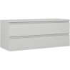 Mexen Orio szafka łazienkowa podumywalkowa 120 cm z blatem, 2 szuflady, szara mat - 91A10-12047-2-BFFC62