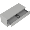 Mexen Orio Badezimmerschrank 120 cm mit Arbeitsplatte, 2 Schubladen, grau matt - 91A10-12047-2-BFFC62