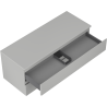 Mexen Orio bathroom cabinet for washbasin 120 cm with countertop, 2 drawers, matt grey - 91A10-12047-2-BFFC62