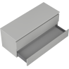 Mexen Orio Badezimmerschrank 120 cm mit Arbeitsplatte, 2 Schubladen, grau matt - 91A10-12047-2-BFFC62