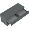 Mexen Orio mueble de baño bajo lavabo 120 cm con encimera, 2 cajones, grafito mate - 91A10-12047-2-BFFC66