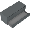 Mexen Orio mueble de baño bajo lavabo 120 cm con encimera, 2 cajones, grafito mate - 91A10-12047-2-BFFC66