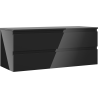 Mexen Orio badkamerkast onder wastafel 120 cm met blad, 2 lades, zwart glans - 91A10-12047-2-BFFC70