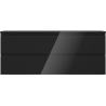 Mexen Orio badkamerkast onder wastafel 120 cm met blad, 2 lades, zwart glans - 91A10-12047-2-BFFC70
