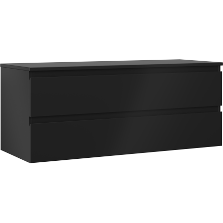 Mexen Orio bathroom cabinet under sink 120 cm with countertop, 2 drawers, matte black - 91A10-12047-2-BFFC71