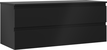 Mexen Orio mobile da bagno sottolavabo 120 cm con piano, 2 cassetti, nero opaco - 91A10-12047-2-BFFC71