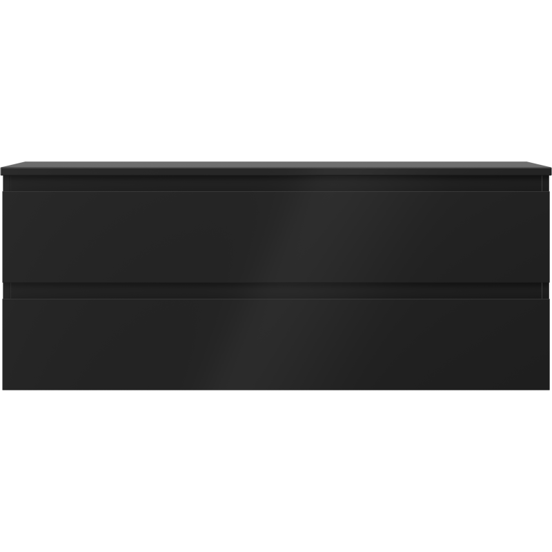 Mexen Orio mobile da bagno sottolavabo 120 cm con piano, 2 cassetti, nero opaco - 91A10-12047-2-BFFC71