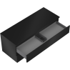 Mexen Orio bathroom cabinet under sink 120 cm with countertop, 2 drawers, matte black - 91A10-12047-2-BFFC71