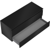 Mexen Orio bathroom cabinet under sink 120 cm with countertop, 2 drawers, matte black - 91A10-12047-2-BFFC71
