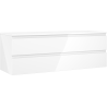 Mexen Orio badmeubel onder wastafel 140 cm met blad, 2 lades, wit glanzend - 91A10-14047-2-BFFC00