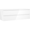 Mexen Orio meuble de salle de bains sous lavabo 140 cm avec plateau, 2 tiroirs, blanc brillant - 91A10-14047-2-BFFC00