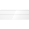 Mexen Orio bathroom cabinet for a washbasin 140 cm with countertop, 2 drawers, white gloss - 91A10-14047-2-BFFC00