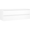 Mexen Orio Badezimmerunterschrank 140 cm mit Platte, 2 Schubladen, weiß matt - 91A10-14047-2-BFFC01