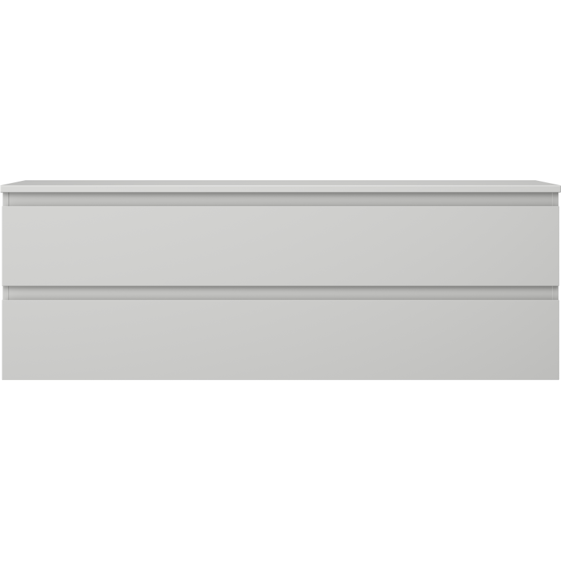 Mexen Orio armario de baño bajo lavabo de 140 cm con encimera, 2 cajones, gris mate - 91A10-14047-2-BFFC62