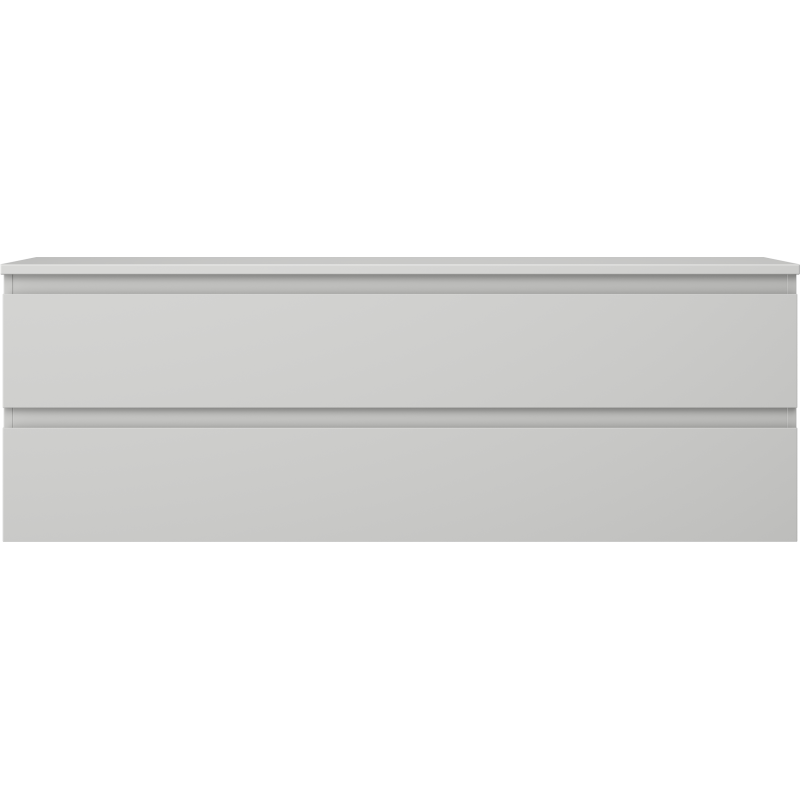 Mexen Orio meuble de salle de bain sous vasque 140 cm avec plateau, 2 tiroirs, gris mat - 91A10-14047-2-BFFC62